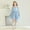 Sky Blue-b, variant on Little Girl Dresses Girls Contrast Mesh Long Sleeve High Waist A Line Short Dress Toddler Princess Dresses for Teen Girls 9-10 Years