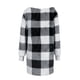 thumbnail image 5 of Chaqueta y abrigo informal de manga larga sin capucha para mujer, de invierno, de polar de doble cara, a cuadros, de manga larga, tipo cárdigan, abrigo, blusa de poliéster, 5 of 5