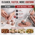 thumbnail image 7 of 2027 New Stainless Steel Meatball Maker, Meatball Maker Spoon, Meatball Spoons, Stainless Steel Meatball Maker Spoon with Hole Convenient Storage Design Long Handle Spoon for Kitchen, Bar, 7 of 7