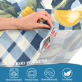 thumbnail image 4 of Yayeee Kitchen Valance Rod Pocket 54" x 18" Living Room Window Curtain, Retro Beige Lemon, 4 of 6