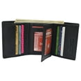 thumbnail image 2 of RFID Leather Trifold Wallet with 9 Card Slots 2 Note Pocket & 2 ID Windows, 2 of 35