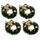 thumbnail image 1 of 4pcs Christmas Garlands Christmas Wreath Christmas Adornment Hanging Ornament, 1 of 2