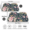 thumbnail image 3 of Balery Vintage Floral Windshield Sun Shade, Car Front Window Sunshade Cover ,Automotive Interior Portected Blocks Uv Rays For Car Pickup Truck Suv Accessories- Small, 3 of 7