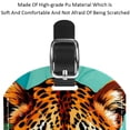 thumbnail image 4 of Square 2Pack PU Leather Leopard Cruise Luggage Tag with Privacy Cover and Name ID Tag for Travel Handbags Backpacks Luggage Tags, 4 of 6