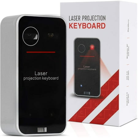 Dartle Laser Keyboard - Bluetooth Laser Projection Keyboard and Mouse for iPhone and Android Smartphones, Tablets, and More