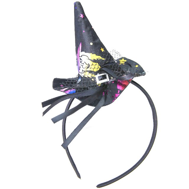 Halloween bruja sombrero niños diadema Festival fiesta suministros pelo decoración accesorios (#1)