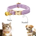 thumbnail image 4 of Adjustable Pet Collar with Bell and Removable Bow Tie Custom Engraved Metal Buckle for Cats Small Dogs 5.9x2.0x0.8 in, 4 of 4