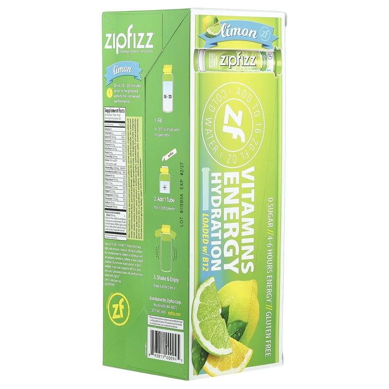 Zipfizz Healthy Energy Mix, Vitamin B12, Limited Edition, 20 Tubes