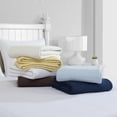 thumbnail image 6 of Lightweight 100% Cotton Waffle Weave Blanket Twin Size Ivory Soft Cozy Bedding, 6 of 6