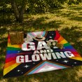 thumbnail image 7 of Rainbow Pride Lettering Illustrated Print Soft Flannel Blanket, Typography Art Style for Lettering Art Lovers, Housewarming Gift for Bedroom and Living Room, Home Decor, 7 of 7