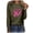 Army Green, variant on SEAOPEN Womens Breast Cancer Long Sleeve Shirts Pink Ribbon Graphic Tees Cancer Awareness Support Gift Army Green L