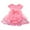 Pink, variant on Kiijoy Newborn Girls Bow Romper Tutu Dress Mesh Tulle Birthday Party Princess Dress, Sizes 3M