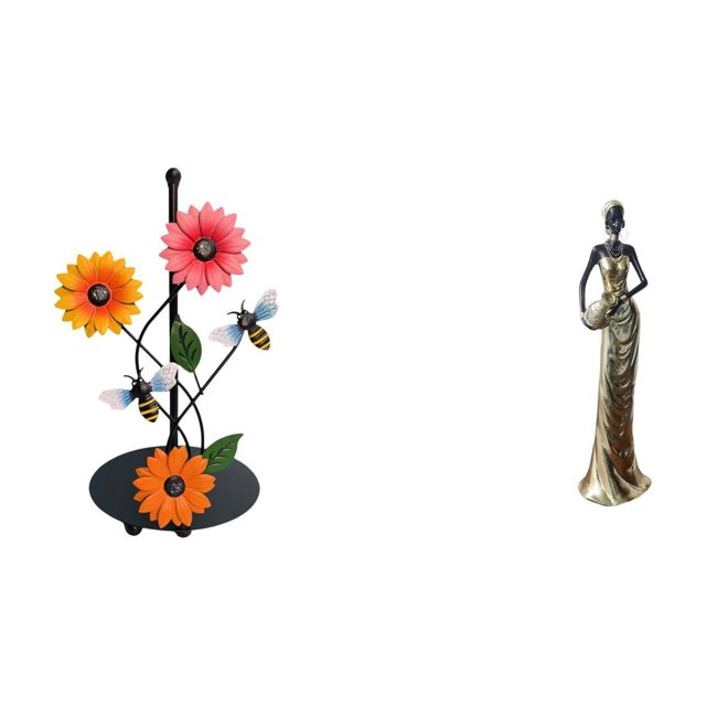Soporte de papel higiénico,Soporte para toallas de papel de encimera,Soportes para rollos de cocina,toallas de papel de pie,Figura de escritorio,Figuras africanas de