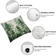 thumbnail image 6 of nygtbtfer Decorative Dark Green Mountain 2 PCS Nature Forest Throw Pillow Protectors with Hidden Zipper for Home Bedroom Decor White, 6 of 7