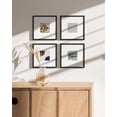 thumbnail image 6 of HAUS AND HUES Solid Oak Wood 8”x8” Picture Frames Matted to 4”x4” Set of 4 - Square Black Picture Frames 8x8, Set of 4 Photo Frames, 8x8 Gallery Wall Frame Set, 8 x 8 Picture Frames, 6 of 6