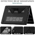 thumbnail image 4 of Case for MacBook Pro 16 inch 2025 2024 2023 2022 2021 M4 M3 M2 M1 A3186 A3403 A2991 A2780 A2485, PU Leather Hard Shell Cover with Foldable Kickstand & Keyboard Cover & Logo Cutout, 4 of 7