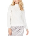 thumbnail image 1 of I.N.C Womens Beaded Cable Knit Pullover Sweater, White, X-Large, 1 of 1