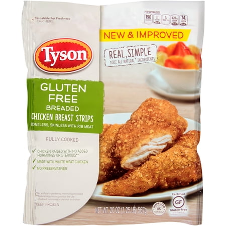 Tyson® Gluten Free Breaded Chicken Breast Strips 20 oz ...