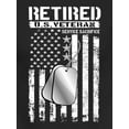 thumbnail image 2 of Mens' Retired U.S. Veteran Dog Tags Short-Sleeve T-Shirt - Black - Small, 2 of 2