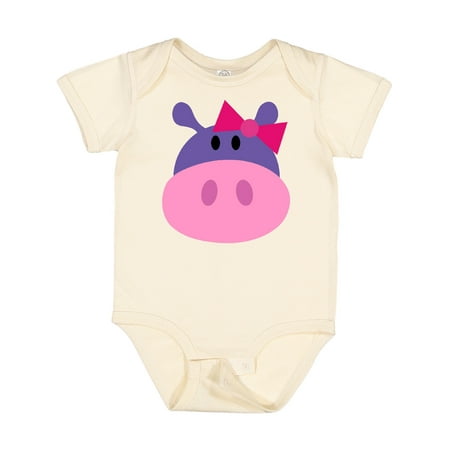 

Inktastic Girl Hippo Gift Baby Girl Bodysuit