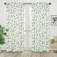 thumbnail image 3 of Botanical Floral Green Leaf Semi-Sheer Rod Pocket Curtain Panels by Sweet Jojo Designs, 3 of 5