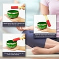 thumbnail image 5 of IBA Indianbeautifulart Tibetan Singing Bowl Musical Instrument For Meditation W/ Stick & Cushion Handcrafted In Nepal Bowl For Relaxation, Yoga & Spiritual Healing, 5 of 7