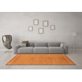 thumbnail image 3 of Ahgly Company Indoor Round Oriental Orange Industrial Area Rugs, 6' Round, 3 of 4