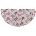 thumbnail image 4 of Northlight Glitter Snowflake Mini Burlap Christmas Tree Skirt - White - 20", 4 of 7
