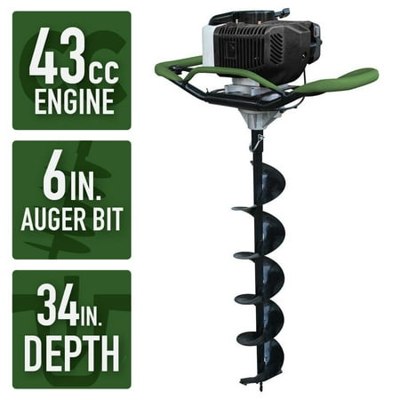 Sportsman Earth Series 6 Inch Gas Powered Auger (Best Gas Ice Auger)