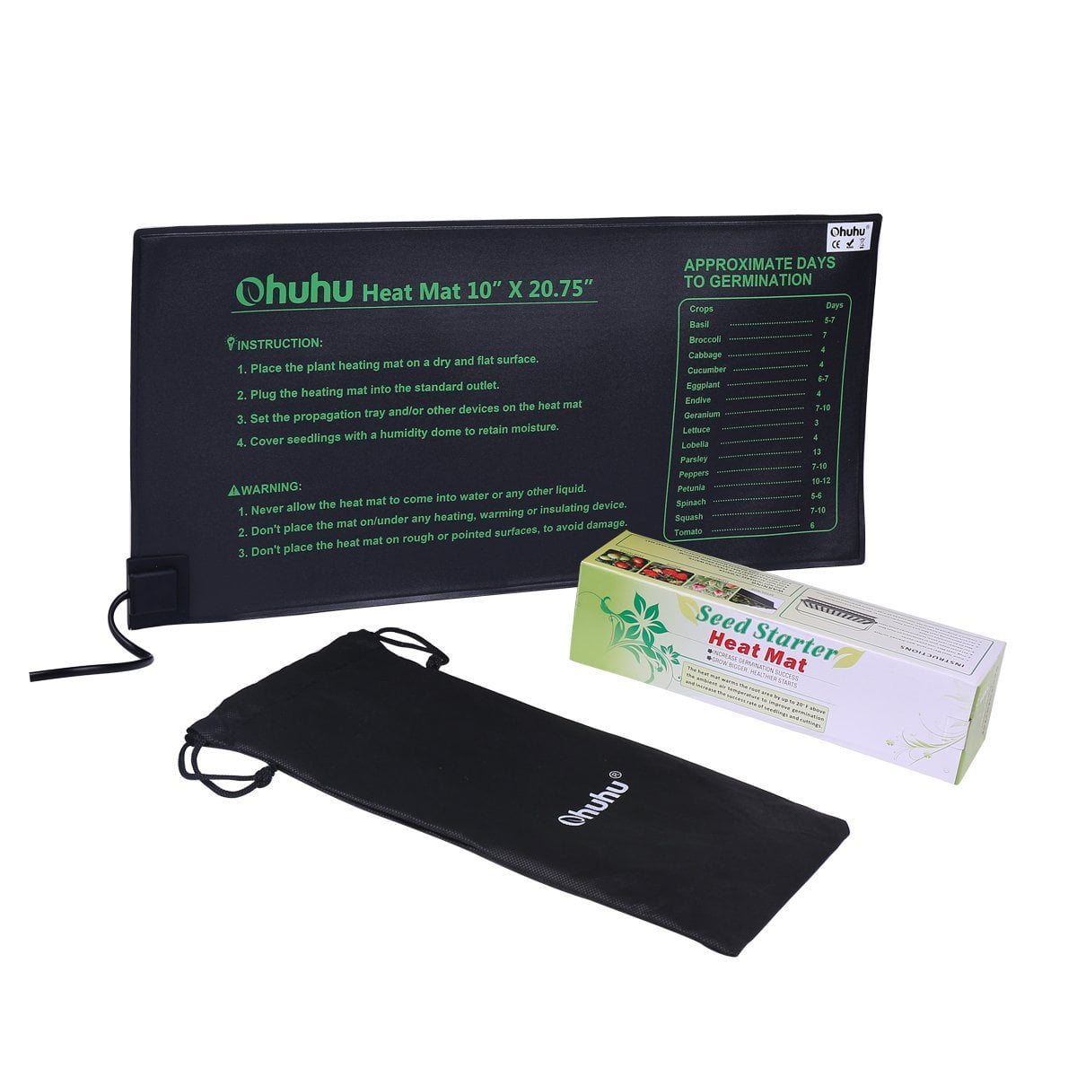 Seedling Heat Mat Ip67 Waterproof Plant Warm 18w Hydroponic