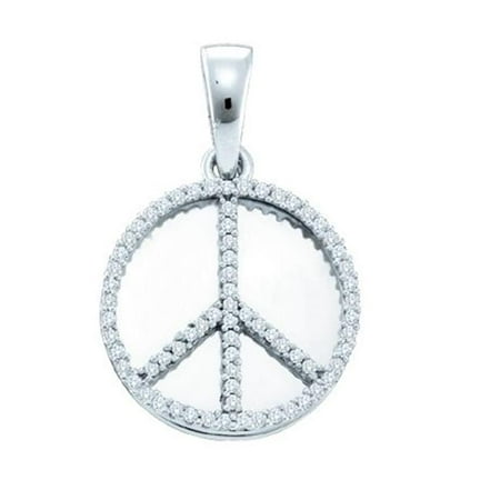 Gold and Diamonds SPF3491-W 0.25CT-DIA FASHION PENDANT- Size 7