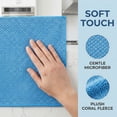 thumbnail image 3 of Unique Bargains 3pcs Microfiber Wash Cloths for Washing Dishes Rags Dark Blue 12" x 12", 3 of 8