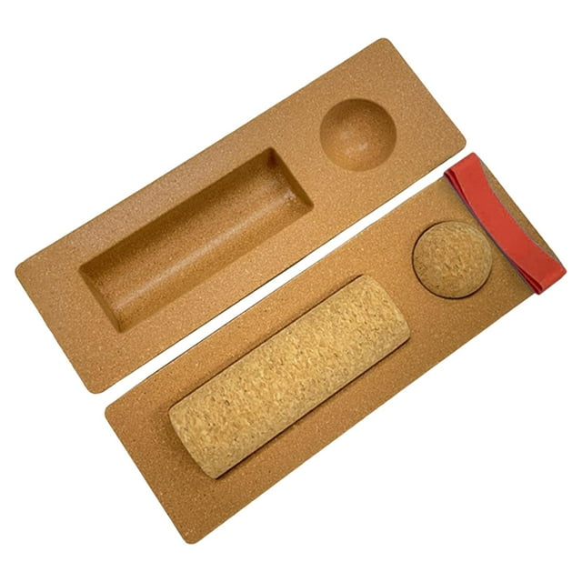 Tabla de Equilibrio de Corcho, Pelota de Masaje para Pies, para Mujeres, Hombres Y Tobillos, Entrenamiento de Estabilidad con Bandas de Resistencia Pa