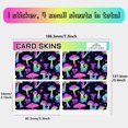 thumbnail image 2 of Credit Card Skin Debit Card Skin Debit Card Sticker Covers No Bubble Slim Small Chip Hippie Personalized Bank Card Protecting Decals Scratchproof Transportation Card Mushroom 7.3x5.4Inch, 2 of 8