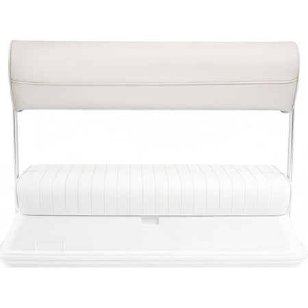 KOJEM 8WD156-R-B Replacement Seat Backrest Back Cushion Compatible with 8WD159 Series 70 Quart Swingback Cooler Seat Universal Pontoon Boat Parts for Fishing, Pontoon Boat, Yacht White Plastic