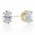 thumbnail image 2 of Pompeii Oval Diamond Studs 14k Gold Lab Grown (G,VS2-SI1), 2 of 4