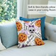 thumbnail image 5 of Funda de almohada de Halloween con diseño divertido y decorativo de felpa corta de 18 x 18 pulgadas, cojín para sofá cama de 18 x 18 pulgadas, 5 of 5