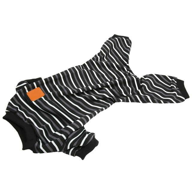 Pijamas para perros Bling Bling cálidos de 4 rayas para perros de poliéster