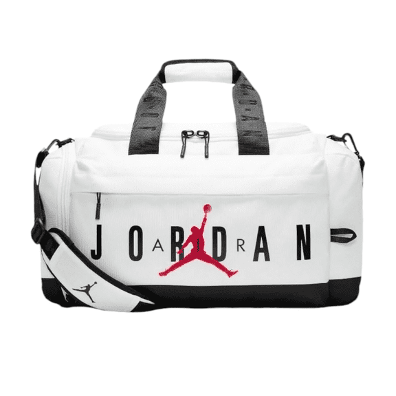 Jordan Velocity Duffel Bag, White/Black, One Size