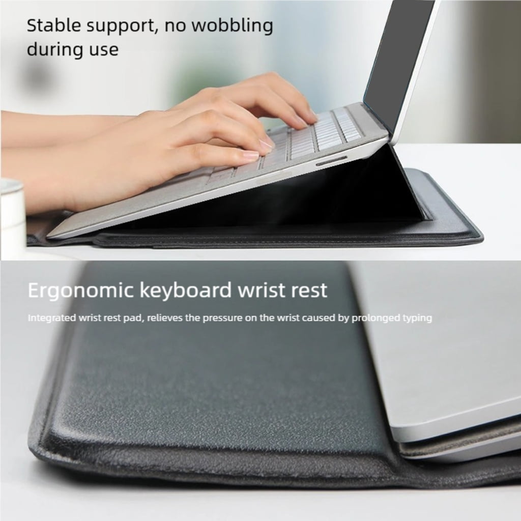 MOMOJIA Ergonomic 13/14/15.4inch Laptop Stand Sleeve Case for Offering Lightweight Portability Notebook Stand Computer Bag