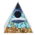 thumbnail image 1 of Orgone Pyramid Energy Healing Chakra Pyramid promueve el crecimiento mental para la decoración de escritorio de la oficina en el hogar, 1 of 14