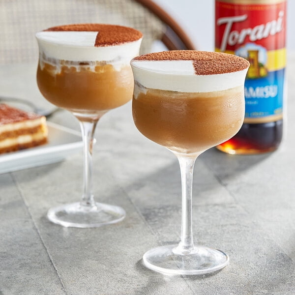 Torani Tiramisu Flavouring Syrup, 25.4 fl oz (750ml) Glass Bottle with Absol Gold Pump