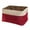 Wine Red, variant on Double-layer Laundry Basket Washing Cloth Toy Cartoon Cover-less Organizer Folding Canvas Storage Bag