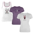 thumbnail image 1 of Happy Bunny - Set Two 3 Piece Juniors T-Shirt Combo, 1 of 1
