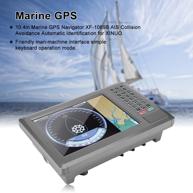 Marine Gps Marine Navigator Navigation Gps Marine Chart Plotter Boat  Accessory 10.4in Marine GPS Navigator XF-1069B AIS Collision Avoidance  Automatic Identification For XINUO 