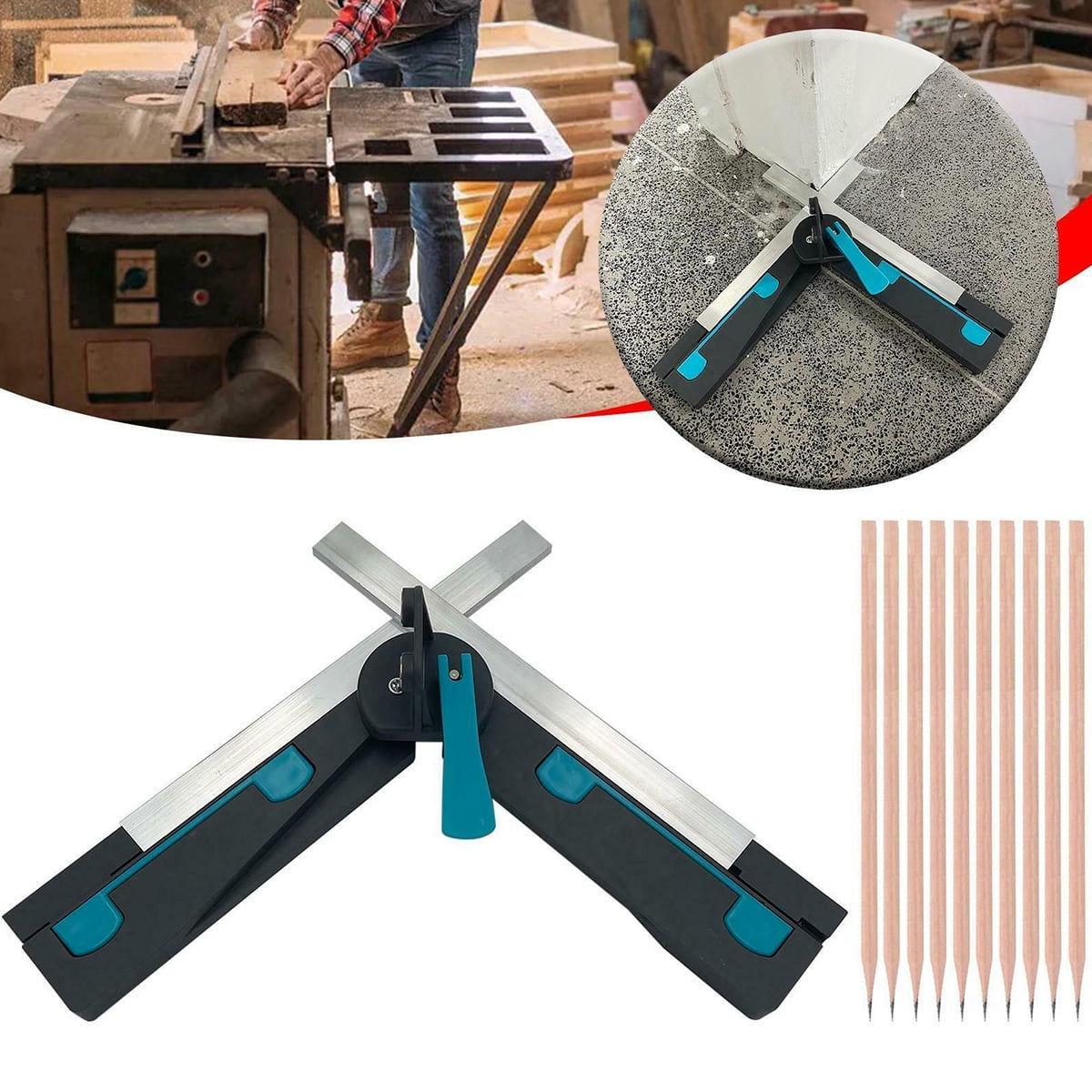 Jytue Angular Bevel Gauge Accurate Mitre Gauges 30 to 180 Degree