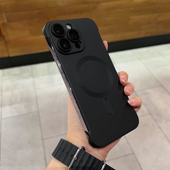 Aplicable a la carcasa del teléfono móvil Apple 14Pro, carcasa sin marco con succión magnética, protección de disipación de calor