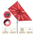 thumbnail image 1 of Yescom 10x10Ft LED Light Patio Umbrella Solar Power 8-Rib Crank Tilt for Outdoor Yard Garden, USB Port PA Coat, 1 of 11