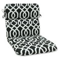 thumbnail image 2 of Pillow Perfect Outdoor/ Indoor New Geo Orange Rounded Corners Chair Cushion, 2 of 2