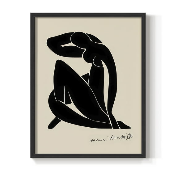 Matisse CLXXXVI Framed Print in Black Solid Wood 8 x 10 Framed Print